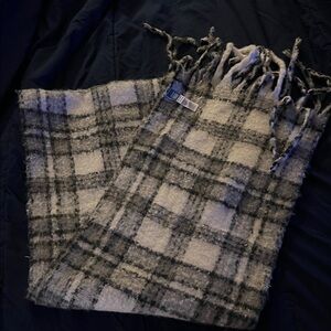 Old Navy Black and Gray Checkered Scarf